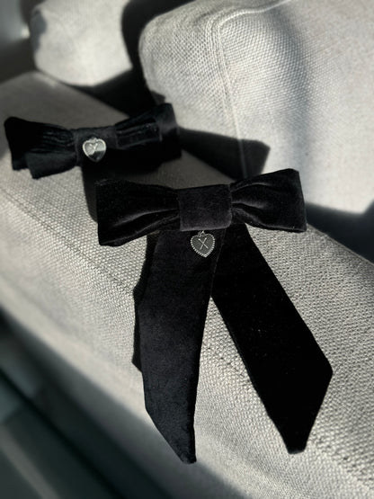 Alba Loves Velvet Bow Barette